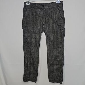 I love ugly slim kobe cropped leg straight fit checkered hi stranger panta sz Sm
